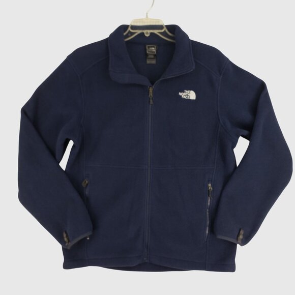 The North Face Fleece Pullover Casual Warm Jacket Full Zip Mens L - Picture 1 of 8